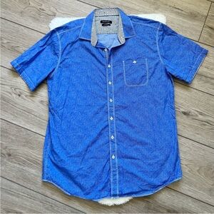Bugatchi Blue Casual Button-Down Shirt